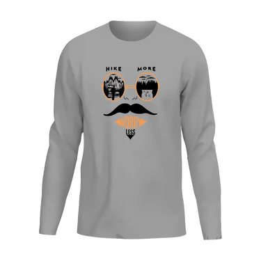 Hike More Worry Less Men Long Sleeve Shirt